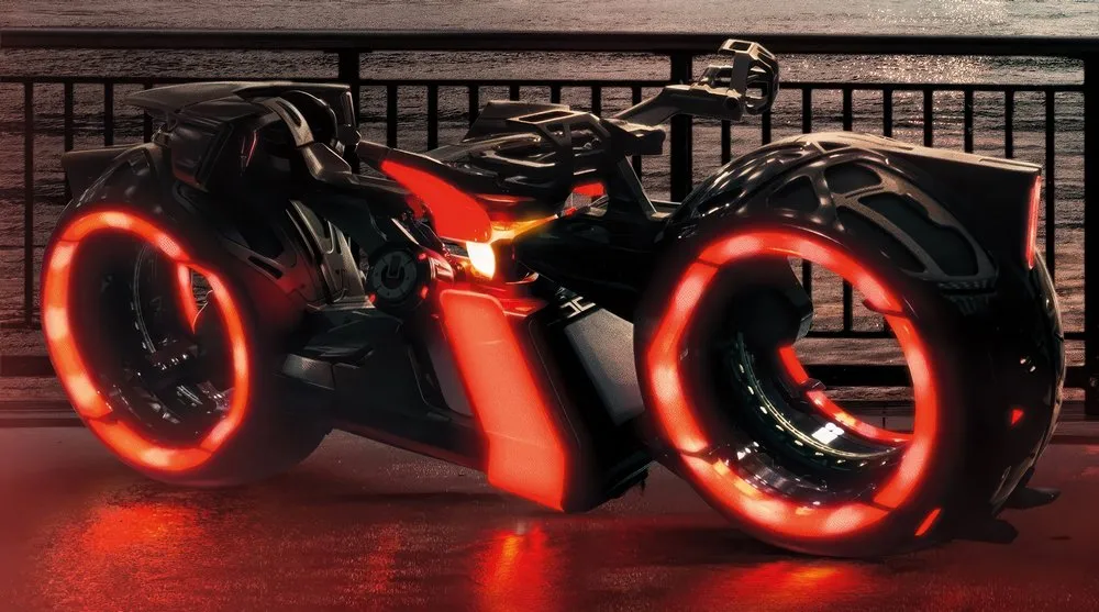 La moto Light-Cycle 3 du film Tron : Ares