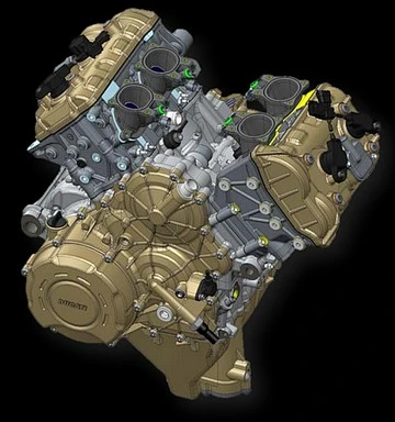 Moteur V4 Desmosedici Stradale de la Ducati 1100 Panigale V4