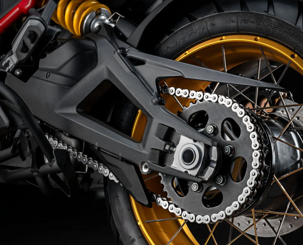 Le bras oscillant de la Ducati Multistrada V4 Rally 2026
