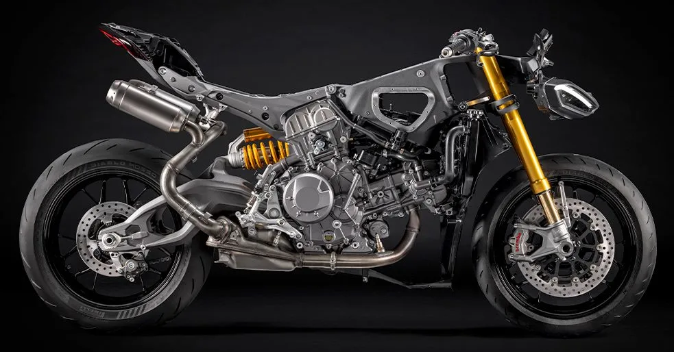 La partie technique de la Ducati Panigale V2 S sans carénage