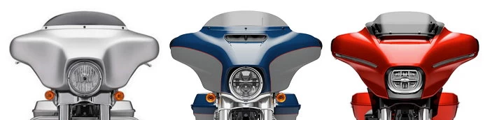 Tete de fourche Batwing de la Harley-Davidson Street Glide