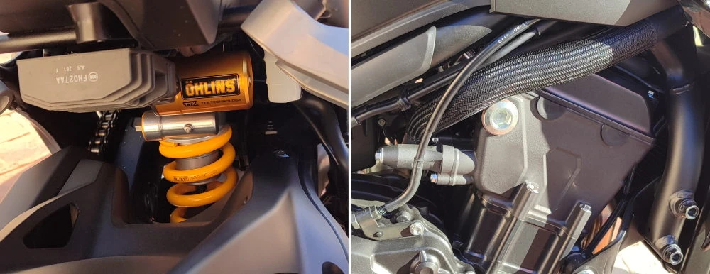 Détails gachés sur la Honda CB 1000 Hornet SP