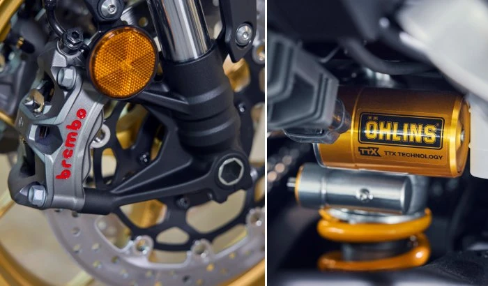 Du Brembo Stylema et du Öhlins sur la Honda CB 1000 Hornet SP