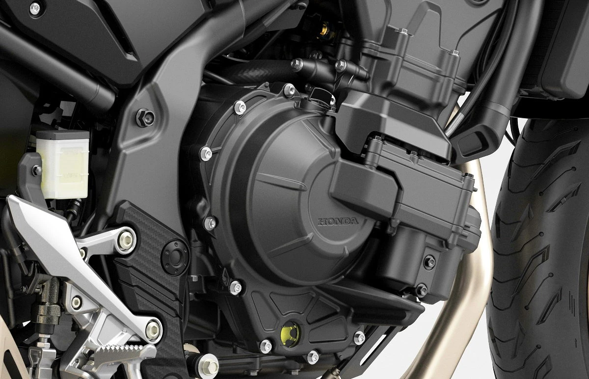 vue sur le système E-Clutch de la Honda CB 500 Hornet
