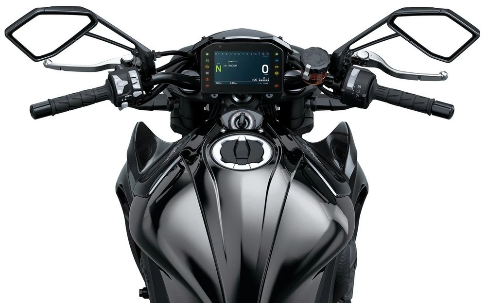 Le poste de conduite de la Kawasaki Z 1100 2026