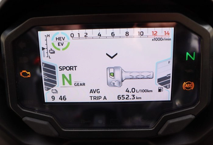 Compteur de la ninja 7 hybrid