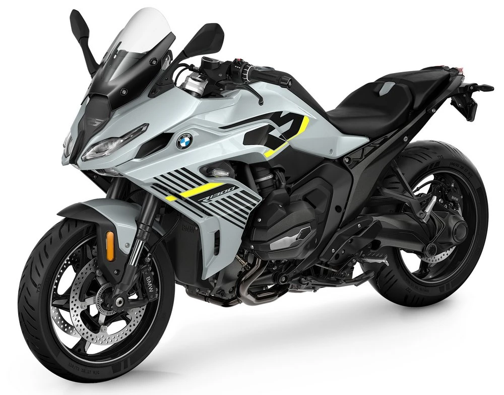 Une moto BMW R 1300 RS grise