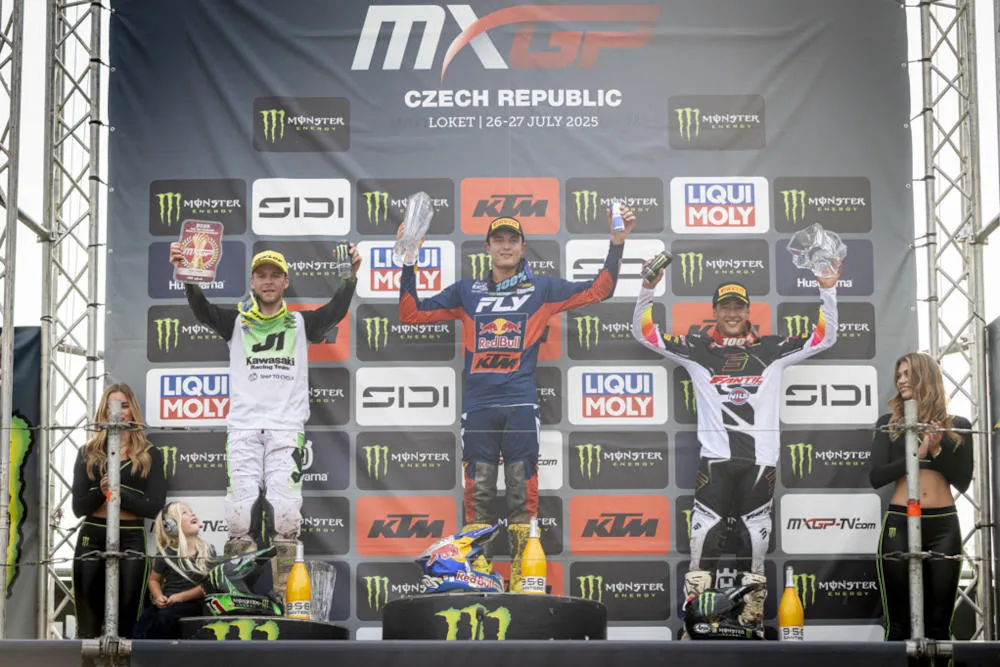 Podium du MXGP de Loket 2025