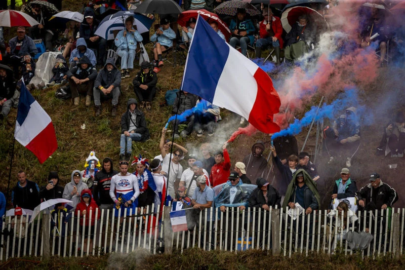 Les supporters venus en nombre malgré la pluie