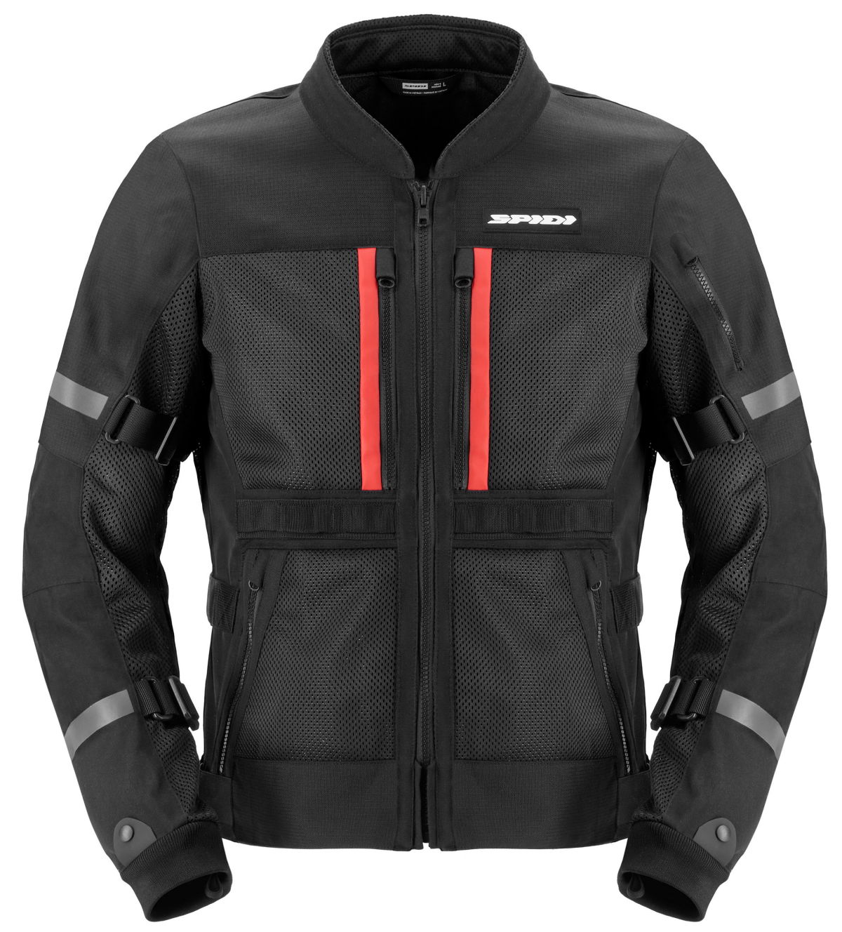 La parte delantera de una chaqueta Spidi Tech Armor 2 negra