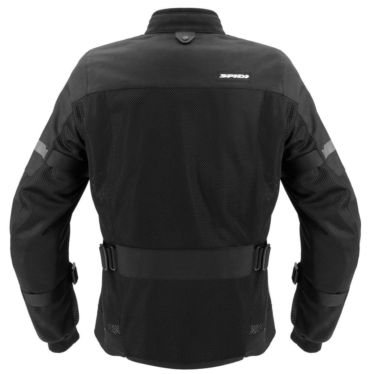 La parte trasera de una chaqueta Spidi Tech Armor 2 negra