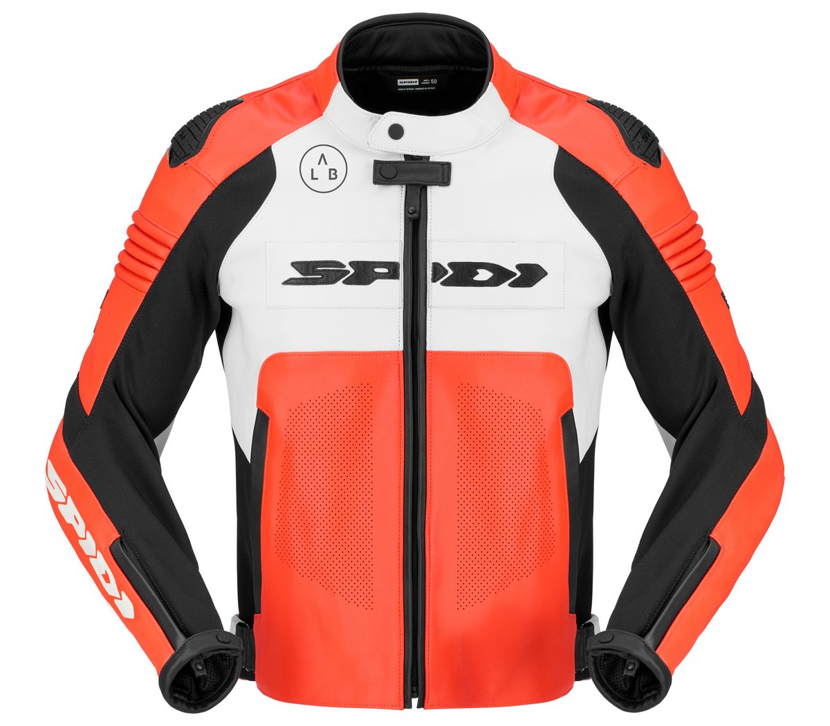 Una chaqueta Spidi Hyper-V Pro Perforated roja y blanca