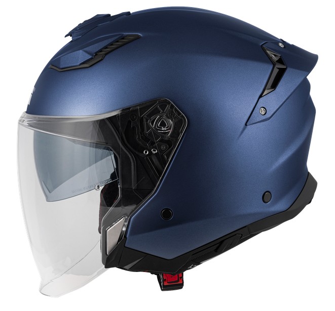 Un casco Jet GIVI X31 azul