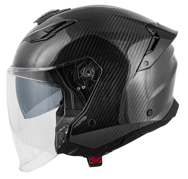 Un casco Jet GIVI X31 Carbon