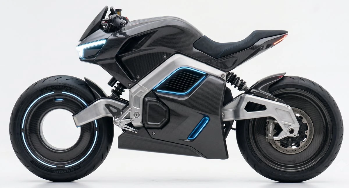 Une moto Dukayaki T-1800 Maelstrom vue de profil