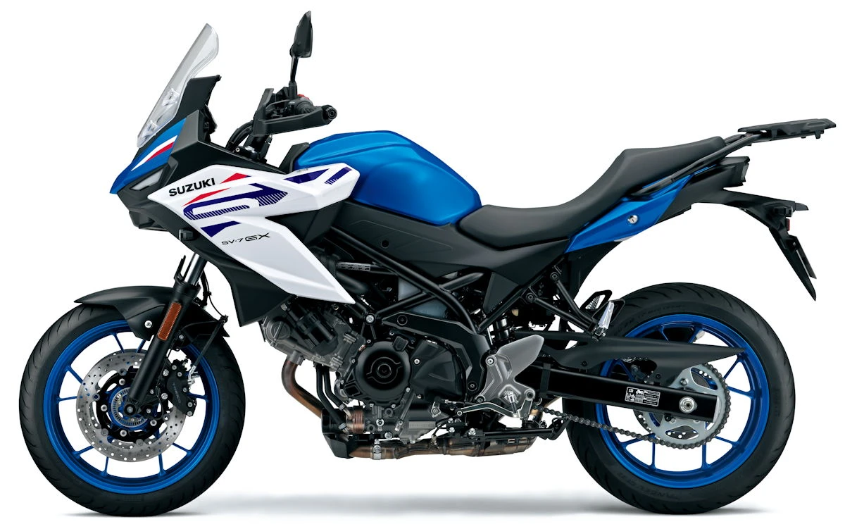 Vue de profil de la Suzuki 650 SV7-GX